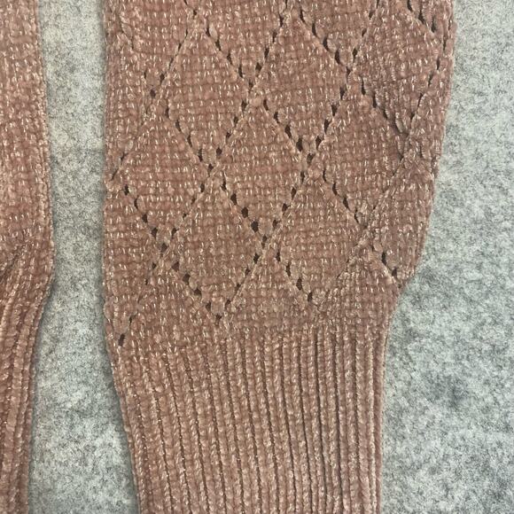 sweater Womens XL sweater knit Barbie pink Girly preppy cottagecore Sparkle‎ NWT - Picture 4 of 10